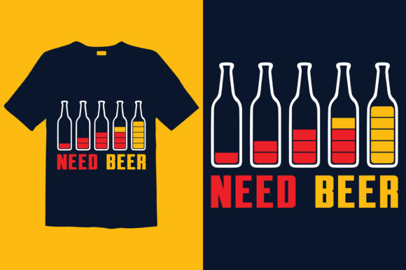 Beer T-shirt Design 003: Graphics & Print Templates