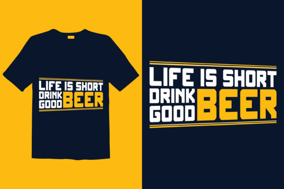 Beer T-shirt Design 004: Graphics & Print Templates