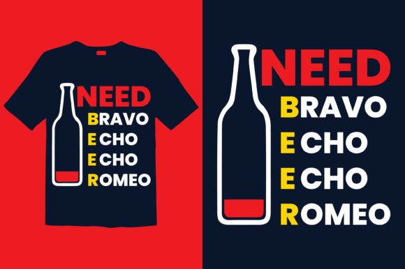 Beer T-shirt Design 020: Graphics for Print Templates