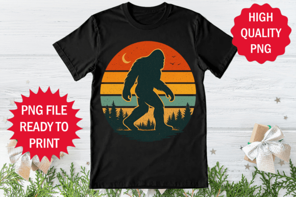 Bigfoot Retro Design 70s Retro T-shirt