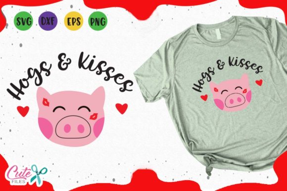 Hogs and Kisses: Graphics for T-Shirt Designs