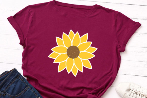 Sunflower SVG for T-Shirt Designs and Graphics