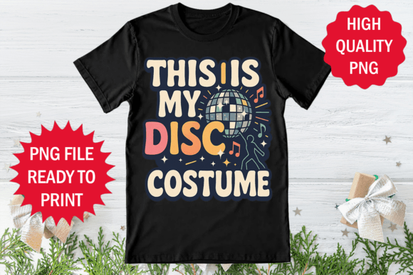 This is My Disc Costume 70s Retro Shirt Graphics